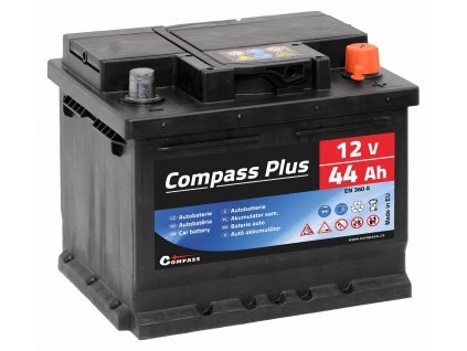 Autobaterie COMPASS PLUS 12V 44Ah 360A Compass AM27561  + Dárek, servis bez starostí v hodnotě 300Kč