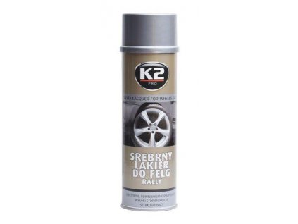 K2 SILVER LACQUER FOR WHEELS RALLY 500 ml - stříbrný lak na kola Compass AML332