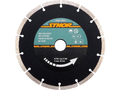 Kotouč diamantový 180x7,0x2,3x22,2mm segmentový Sthor TO-08782