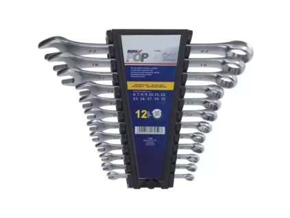 POP Klíč očkoplochý CrV, sada 12 ks 6-14, 17, 19, 22 mm