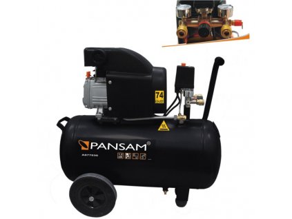 Vzduchový kompresor olejový 1,5 kW 8 bar 50 l PANSAM A077030  + Dárek, servis bez starostí v hodnotě 300Kč