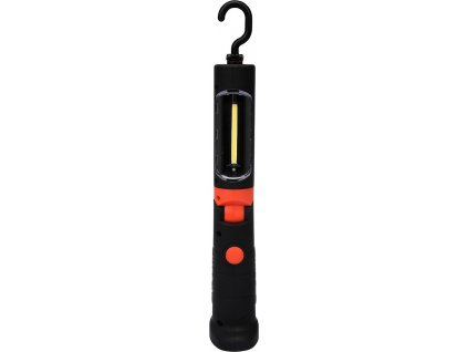 Lampa montážní 3W COB LED, bezpřívodová, 3,7V li-ion, magnet+hák, 250lm
