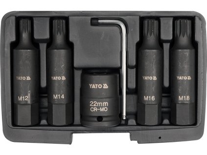 Sada nástavců 3/4"rázové 6 ks M12-M18 vícezubé CrMo