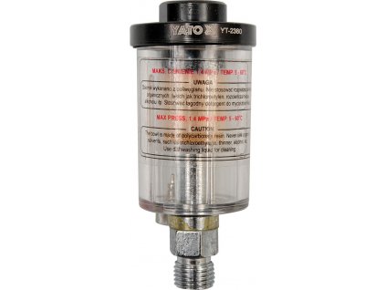 Filtr vzduchu 1/4", max 1,4MPa + zachytí nežádoucí prach, vodu i olej