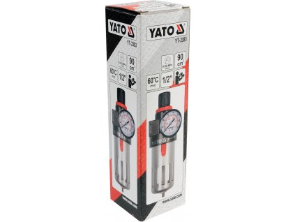 Regulátor tlaku vzduchu 1/2", max. 0,93MPa, s filtrem (90ccm)