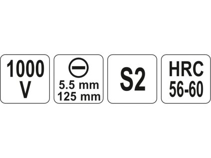 Šroubovák plochý 5.5 x 125 mm izolovaný 1kV
