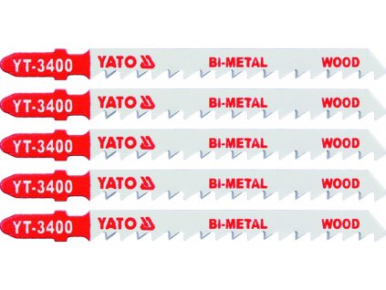 List do přímočaré pily 100 mm na dřevo TPI6 5 ks Bi-Metal Yato YT-3400