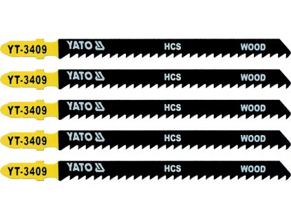 List pilový do přímočaré pily 115 mm na dřevo TPI8 5 ks Yato YT-3409