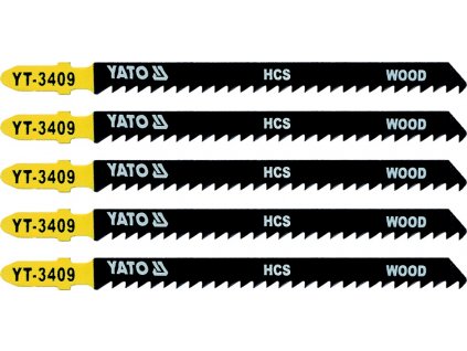 List pilový do přímočaré pily 115 mm na dřevo TPI8 5 ks