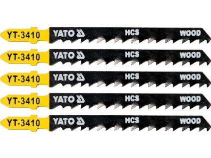 List pilový do přímočaré pily na dřevo typ T 6TPI sada 5 ks Yato YT-3410