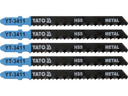 List pilový do přímočaré pily 100 mm na kov TPI8 5 ks Yato YT-3411