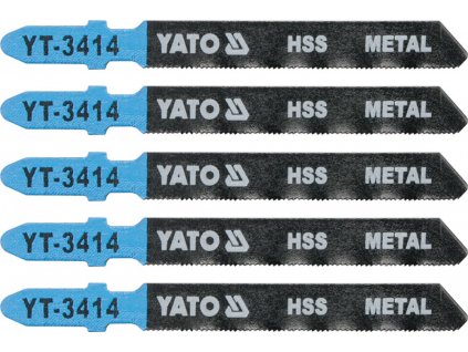 List pilový do přímočaré pily na kov typ T 32TPI sada 5 ks Yato YT-3414