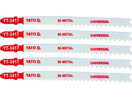 List pilový do přímočaré pily 130 mm UNI TPI10-5 5 ks Bi-Metal Yato YT-3417