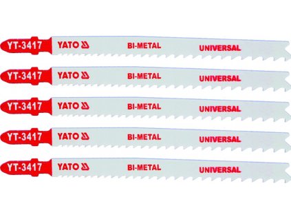 List pilový do přímočaré pily 130 mm UNI TPI10-5 5 ks Bi-Metal