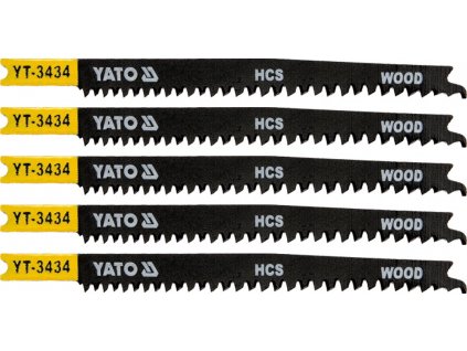 List pilový do přímočaré pily 108 mm na dřevo TPI12-8 5 ks