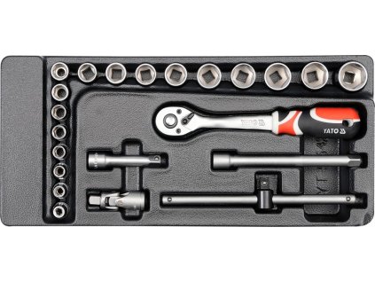 Vložka do zásuvky - klíče nástrčné 22ks 6-22mm gola Yato YT-5542