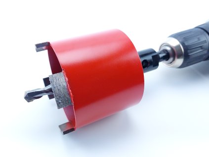 Vrtací diamantová korunka o průměru 82 mm a délce 85 mm