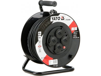 Prodlužovák bubnový 4zásuvky IP44 16A 40 m Yato YT-81054