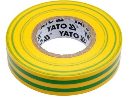 Izolační páska elektrikářská PVC 15mm / 20m žlutozelená Yato YT-81593