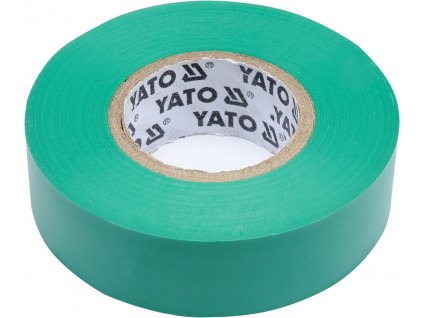 Izolační páska elektrikářská PVC 19mm / 20m zelená Yato YT-81652