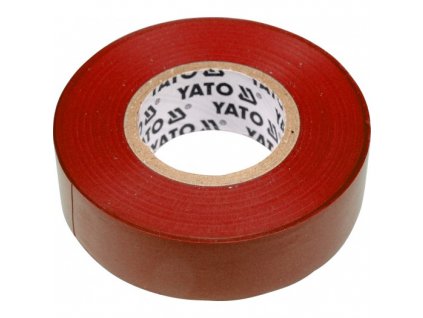 Páska izolační 19 x 0,13 mm x 20 m červená Yato YT-8166