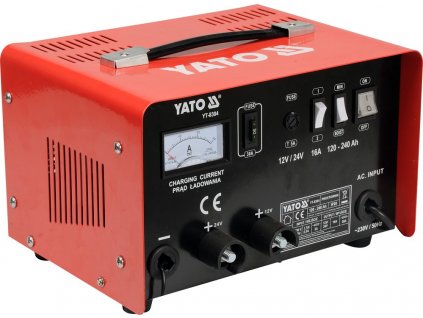 Nabíječka 16A 12/24V Yato YT-8304  + Dárek, servis bez starostí v hodnotě 300Kč