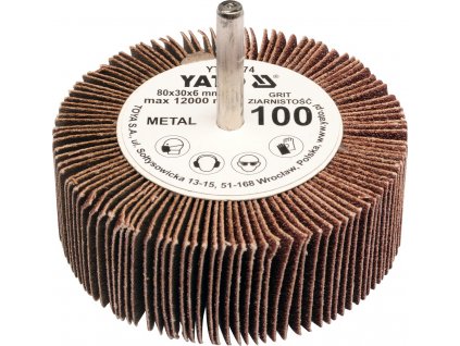 Kotouč lamelový radiální 80x30 P-80 s hřídelí 6 mm