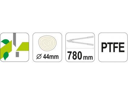 Nůžky na větve 780mm (průměr 44mm) šikmý stříh