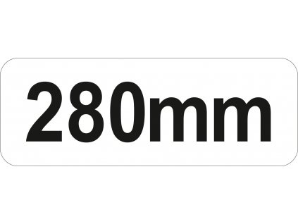 Motyčka hranatá s násadou 280 mm chrom