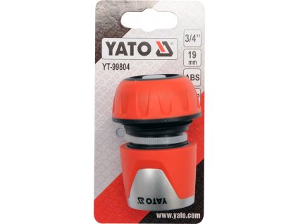 Rychlospojka hadicová 3/4", ABS plast,stop ventil,19mm