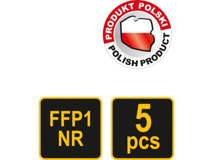 Maska protiprašná typ CDC3S sada 5ks