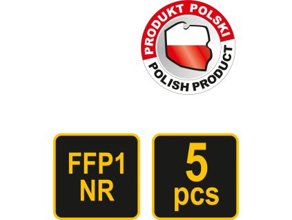 Maska protiprašná typ CFY3S sada 5ks