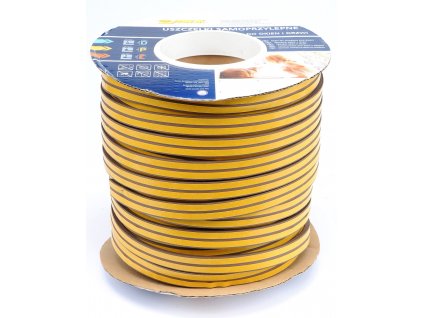Těsnění do oken a dveří samolepící 9x5,5mm TYP P hnědé 100M
