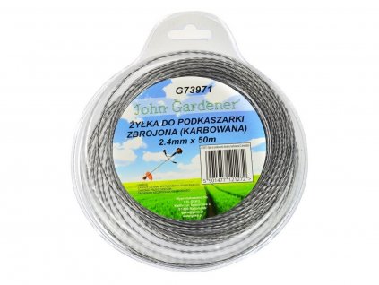 Struna do strunové sekačky vlnitý průřez 2,4mm x 50m GEKO nářadí G73971