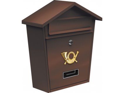 Poštovní schránka se stříškou 380x320x105mm hnědá Vorel TO-78582  + Dárek, servis bez starostí v hodnotě 300Kč