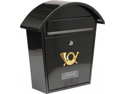 Poštovní schránka se stříškou oblou 380x320x105mm černá Vorel TO-78585  + Dárek, servis bez starostí v hodnotě 300Kč