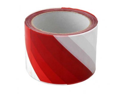 Výstražná páska červeno/bílá 70mm x 100m MAGG G200/11