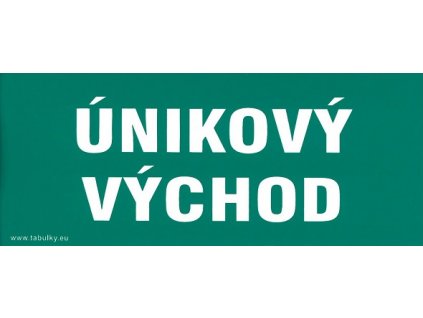 Únikový východ 210x87mm - samolepka MAGG 120100