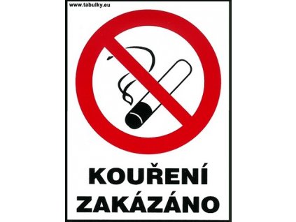 Kouření zakázáno - pro restaurace 120x160mm - samolepka MAGG 120106