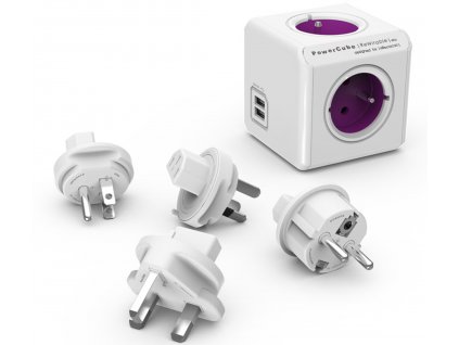 POWERCUBE REWIRABLE USB + TP bílá/růžová