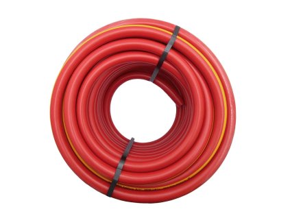 Zahradní hadice červená - žlutý pruh 3/4" - 25m