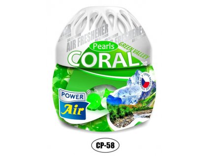 Domácí osvěžovač CORAL PEARLS GREEN - 150g POWER AIR CP-58