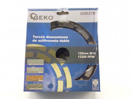 Diamantový brusný kotouč na beton dvojitý segmentový - 125 x M14 x 5 mm