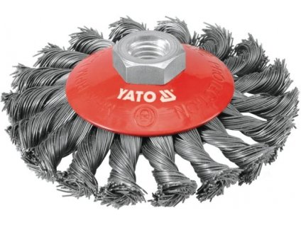 Kartáč drátěný boční M14 x 100 mm Yato YT-4763