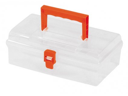 Plastový kufr 10" 250x150x90mm - transparentní TOOD TO310