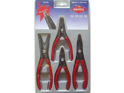 Sada 4 profi kleští na Segrovy pojistné kroužky KNIPEX 002003SB + Dárek, servis bez starostí v hodnotě 300Kč