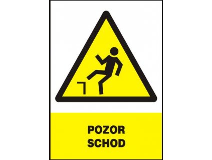 Pozor schod - plastová tabulka A4 MAGG 120189