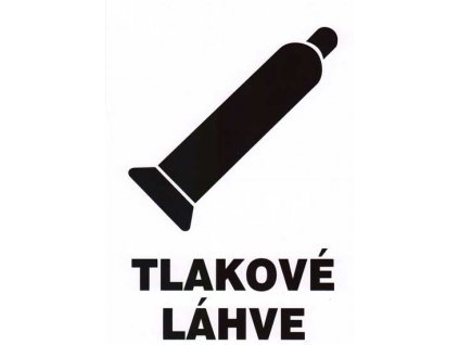 Tlakové lahve - bílá samolepka A5 MAGG 120194