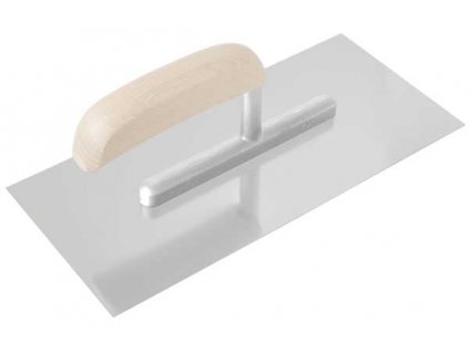 Hladítko nerezové 270x130 mm hladké - dřevěná rukojeť MAGG 080105