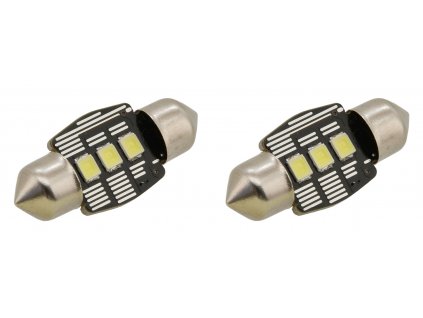 Žárovka 3 LED SMD 12V suf.11X32 SV8.5 NEW-CAN-BUS bílá 2ks